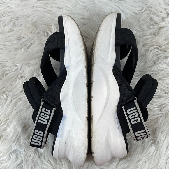 UGG L.A. Sun Platform Sandals Black & White Size 9 - Picture 7 of 12